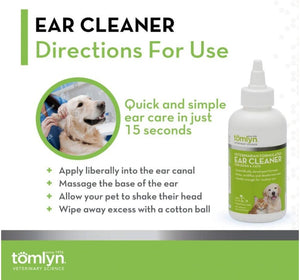 4 oz Tomlyn Veterinarian Formulated Ear Cleaner for Dogs and Cats