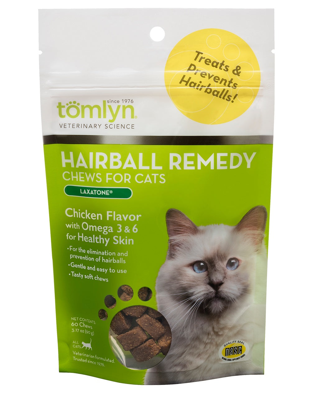 Tomlyn Hairball Remedy Chews for Cats - PetMountain.com