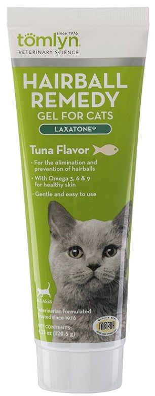 Tomlyn Hairball Remedy Gel For Cats Laxatone Tuna Flavor - PetMountain.com