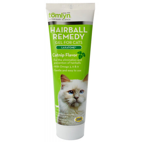 Tomlyn Laxatone Hairball Remedy Gel for Cats Catnip Flavor - PetMountain.com