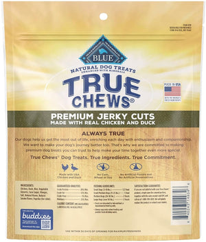 36 oz (3 x 12 oz) True Chews Premium Jerky Cuts with Real Chicken and Duck