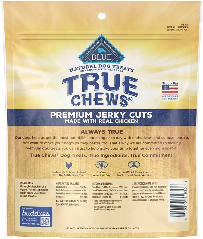 True Chews Blue Buffalo Premium Jerky Cuts with Real Chicken - PetMountain.com