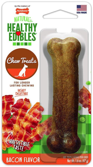 1 count Nylabone Healthy Edibles Chews Bacon Regular