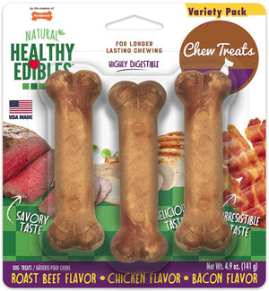 Nylabone Healthy Edibles Chews Variety Pack Regular - PetMountain.com