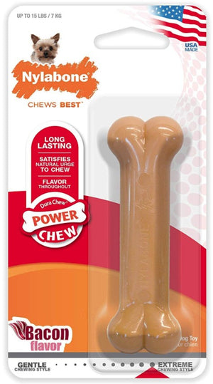 Nylabone Dura Chew Bone Bacon Flavor Petite - PetMountain.com