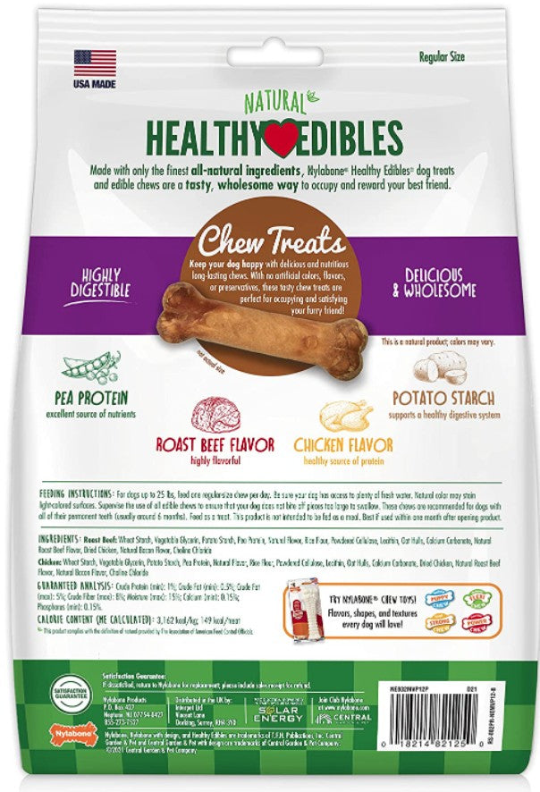 Nylabone Healthy Edibles Variety Pack Roast Beef and Chicken Regular - PetMountain.com