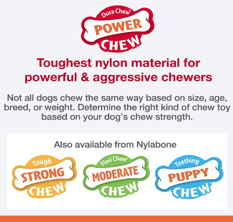 Nylabone Dura Chew Power Chew Bone Chicken Flavor - PetMountain.com