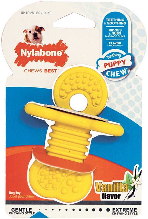 6 count Nylabone Puppy Teether Chew Toy Small Vanilla Flavor