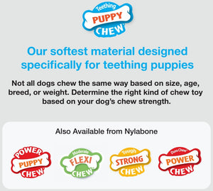 Nylabone Puppy Teether Chew Toy Small Vanilla Flavor - PetMountain.com