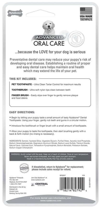 1 count Nylabone Advanced Oral Care Puppy Dental Kit