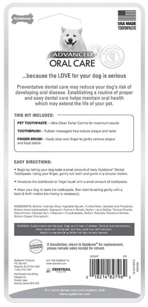 Nylabone Advanced Oral Care Adult Dental Kit - PetMountain.com