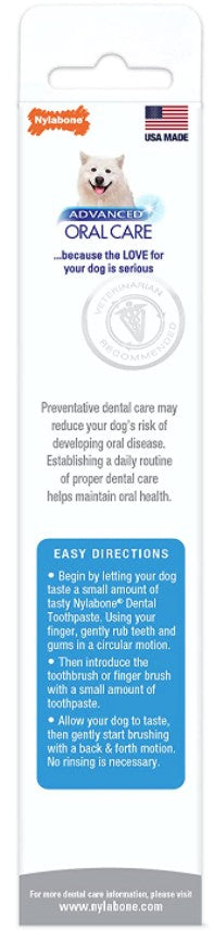 Nylabone Advanced Oral Care Tartar Control Toothpaste - PetMountain.com