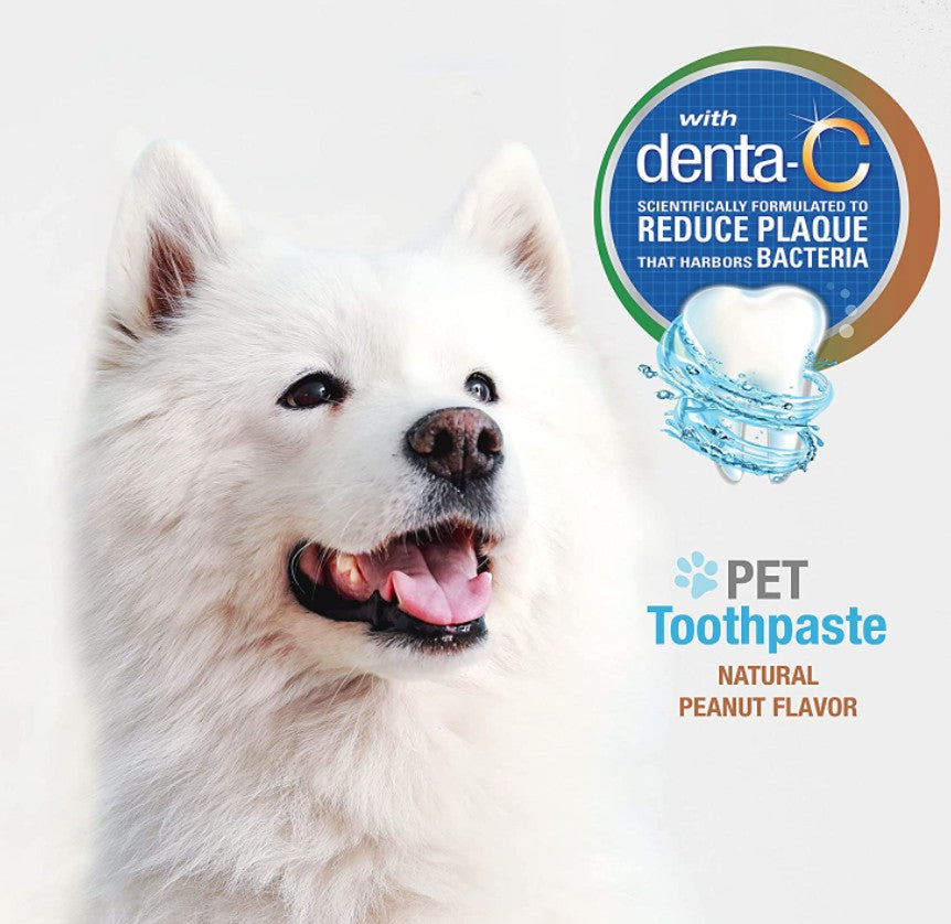15 oz (6 x 2.5 oz) Nylabone Advanced Oral Care Natural Peanut Flavor Toothpaste for Dogs
