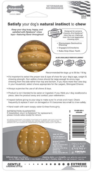 Nylabone Dura Chew Barbell Chew Toy Peanut Butter Flavor - PetMountain.com