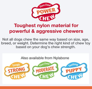 Nylabone Dura Chew Textured Bone Peanut Butter Flavor Souper - PetMountain.com
