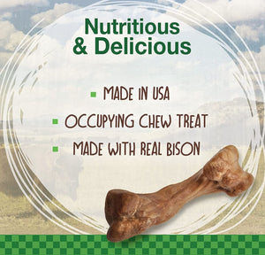Nylabone Healthy Edibles Natural Wild Bison Chew Treats Medium - PetMountain.com