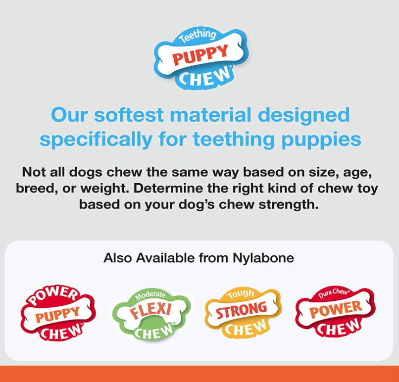 1 count Nylabone Puppy Teeth 'n' Tug Chew Toy