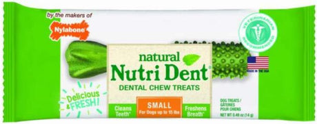 1 count Nylabone Natural Nutri Dent Fresh Breath Limited Ingredients Small Dental Dog Chews