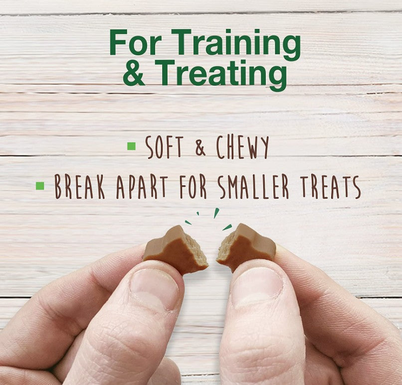 36 oz (6 x 6 oz) Nylabone Natural Healthy Edibles Peanut Butter Chewy Bites Dog Treats