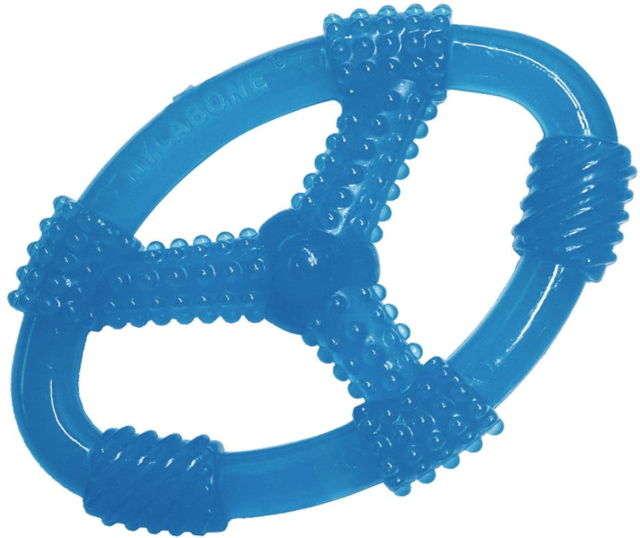 Nylabone Puppy Chew Ring Peanut Butter Toy Wolf - PetMountain.com