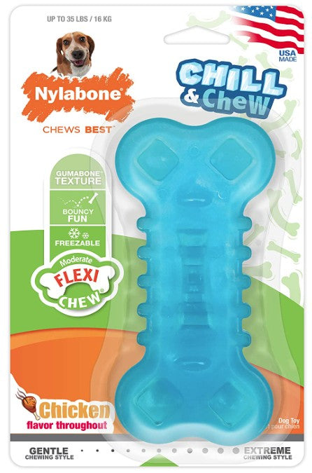 1 count Nylabone Flexi Chew Chill and Chew Dog Toy Wolf