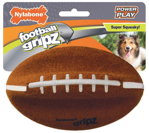 1 count Nylabone Power Play Football Medium 5.5" Dog Toy