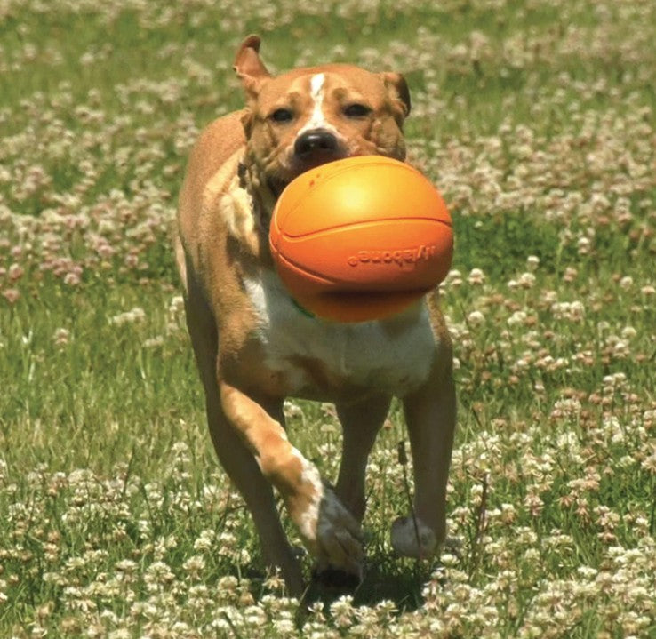 6 count Nylabone Power Play B-Ball Grips Basketball Medium 4.5" Dog Toy