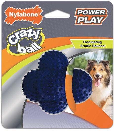 1 count Nylabone Power Play Crazy Ball Dog Toy Large