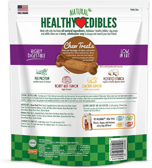 Nylabone Healthy Edibles Chews Roast Beef and Chicken Flavor Petite - PetMountain.com