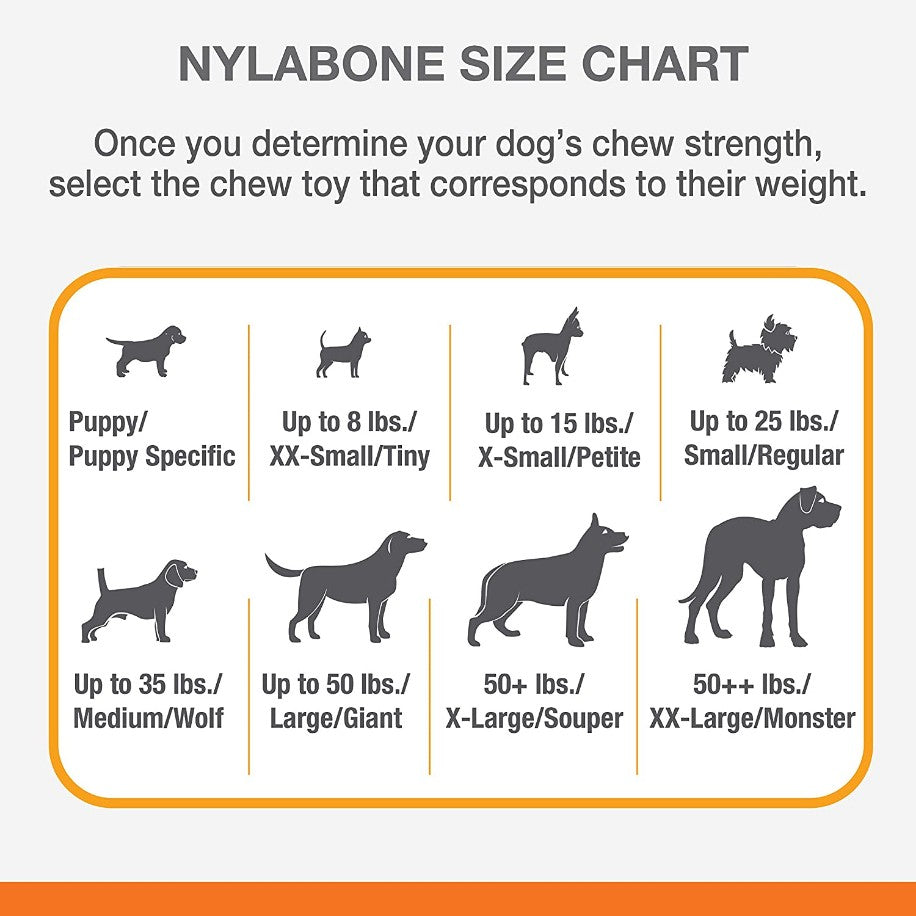 Medium - 1 count Nylabone Strong MAX Stuffable Chew Cone Toy Beef Flavor