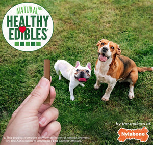 12 oz Nylabone Healthy Edibles Natural Chewy Sticks Bacon and Cheese Flavor
