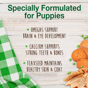 8 count Nylabone Natural Healthy Edibles Puppy Turkey and Sweet Potato Puppy Chew Treats Regular