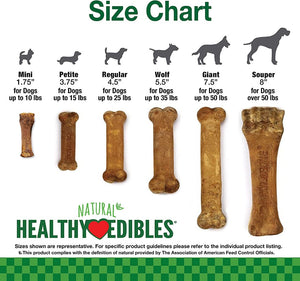 42 count (6 x 7 ct) Nylabone Healthy Edibles Chews Bacon Wolf