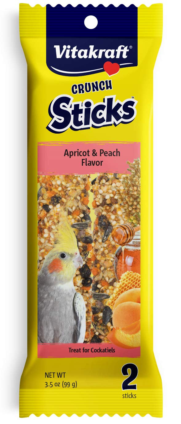 Vitakraft Crunch Sticks Apricot and Peach Cockatiel Treats - PetMountain.com