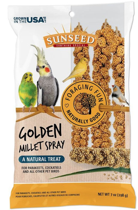 Sunseed Golden Millet Spray Natural Bird Treat - PetMountain.com