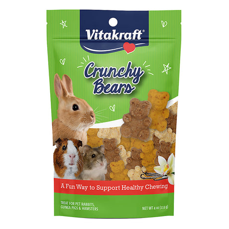 4 oz Vitakraft Crunchy Bears Small Animal Treat