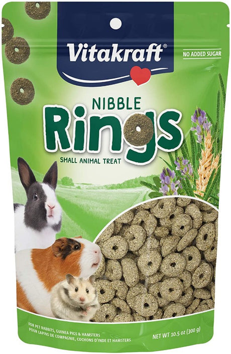 84 oz (8 x 10.5 oz) VitaKraft Nibble Rings Small Animal Treats