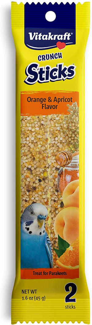 Vitakraft Crunch Sticks Parakeet Treat Orange and Apricot Flavor - PetMountain.com