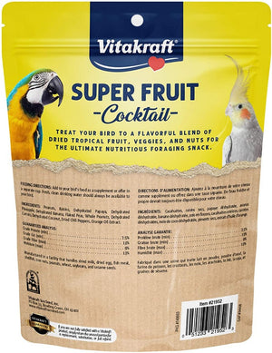 20 oz Vitakraft Super Fruit Cocktail Treat for All Parrots and Cockatiels
