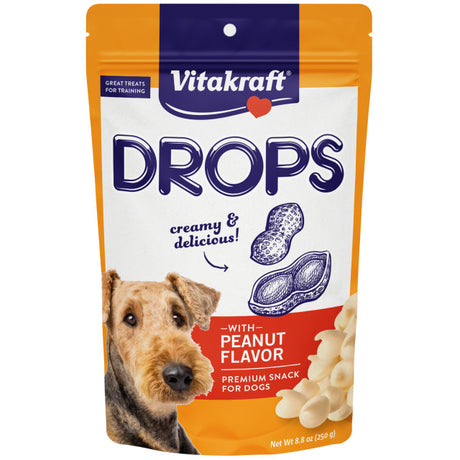 158.4 oz (18 x 8.8 oz) Vitakraft Drops with Peanut Dog Training Treats