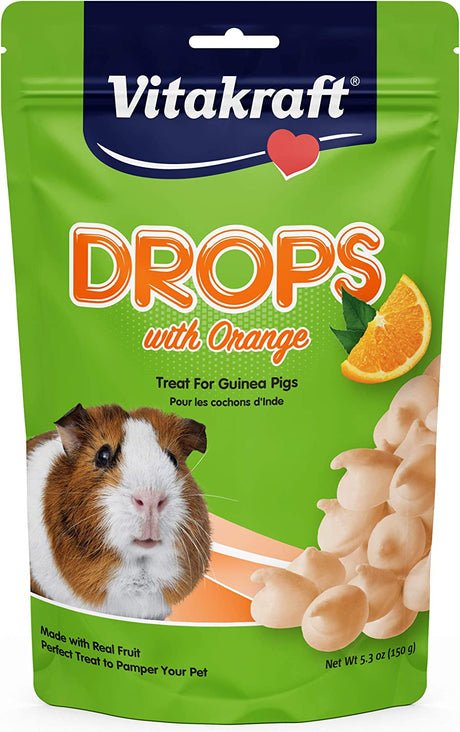 5.3 oz Vitakraft Drops with Orange for Guinea Pigs