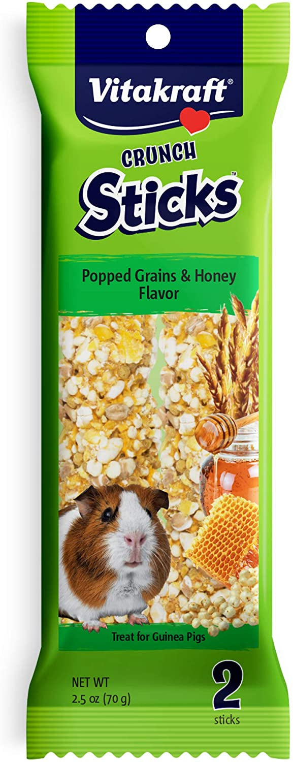 Vitakraft Crunch Sticks with Popped Grains and Honey Guinea Pig Treat - PetMountain.com