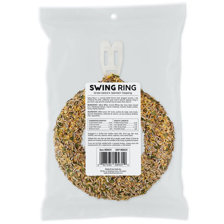 1 count Vitakraft Vita Prima Sunseed Swing Ring Grass and Spinach Bird Treat