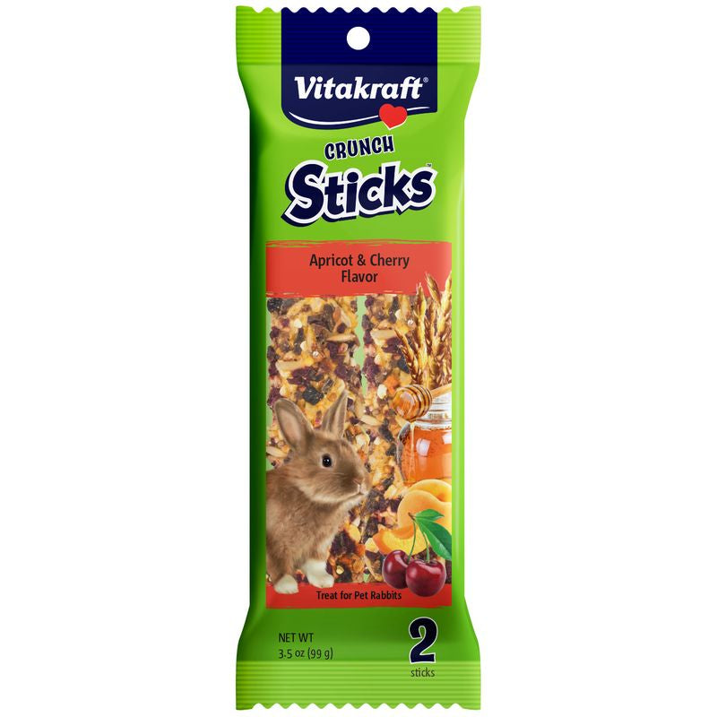 Vitakraft Crunch Sticks Rabbit Treats Apricot and Cherry Flavor - PetMountain.com