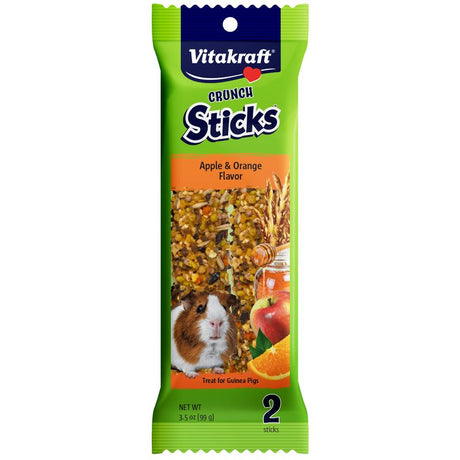 Vitakraft Crunch Sticks Guinea Pig Treats Apple and Orange Flavor - PetMountain.com