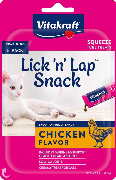 Vitakraft Lick N Lap Snack Chicken Cat Treat - PetMountain.com