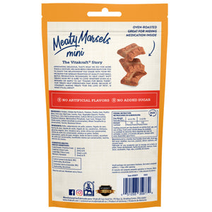 1.69 oz Vitakraft Meaty Morsels Mini Chicken Recipe with Beef and Carrots Dog Treat