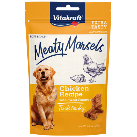 Vitakraft Meaty Morsels Mini Chicken Recipe with Sweet Potato Dog Treat - PetMountain.com