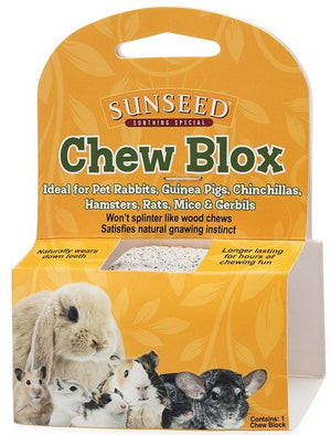 12 count (12 x 1 ct) Sunseed Chew Blox for Small Animals