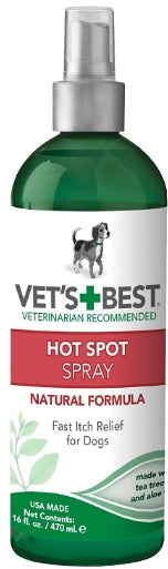 16 oz Vets Best Hot Spot Spray Itch Relief